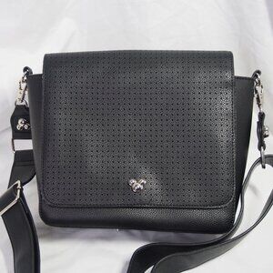 Mickey Mouse Icon Disney Store '21 Square Crossbody Bag/Enamel Pin Flair Flap
